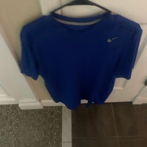 Blue nike dri fit shirt men’s XL